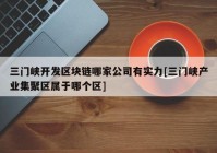 三门峡开发区块链哪家公司有实力[三门峡产业集聚区属于哪个区]