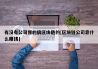 有没有公司懂的搞区块链的[区块链公司靠什么赚钱]