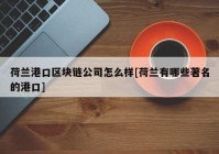 荷兰港口区块链公司怎么样[荷兰有哪些著名的港口]